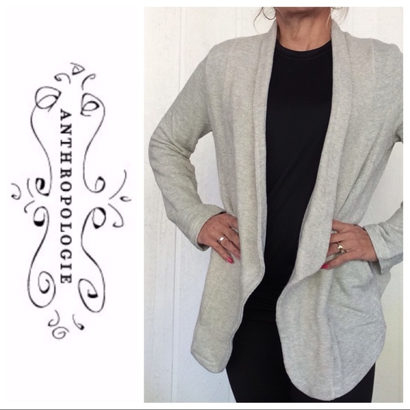 Anthropologie Jackets & Blazers - ANTHROPOLOGIE ROLLED COLLAR SWEATER BLAZER